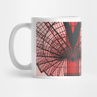 Low angle photography of red metal tower Mug